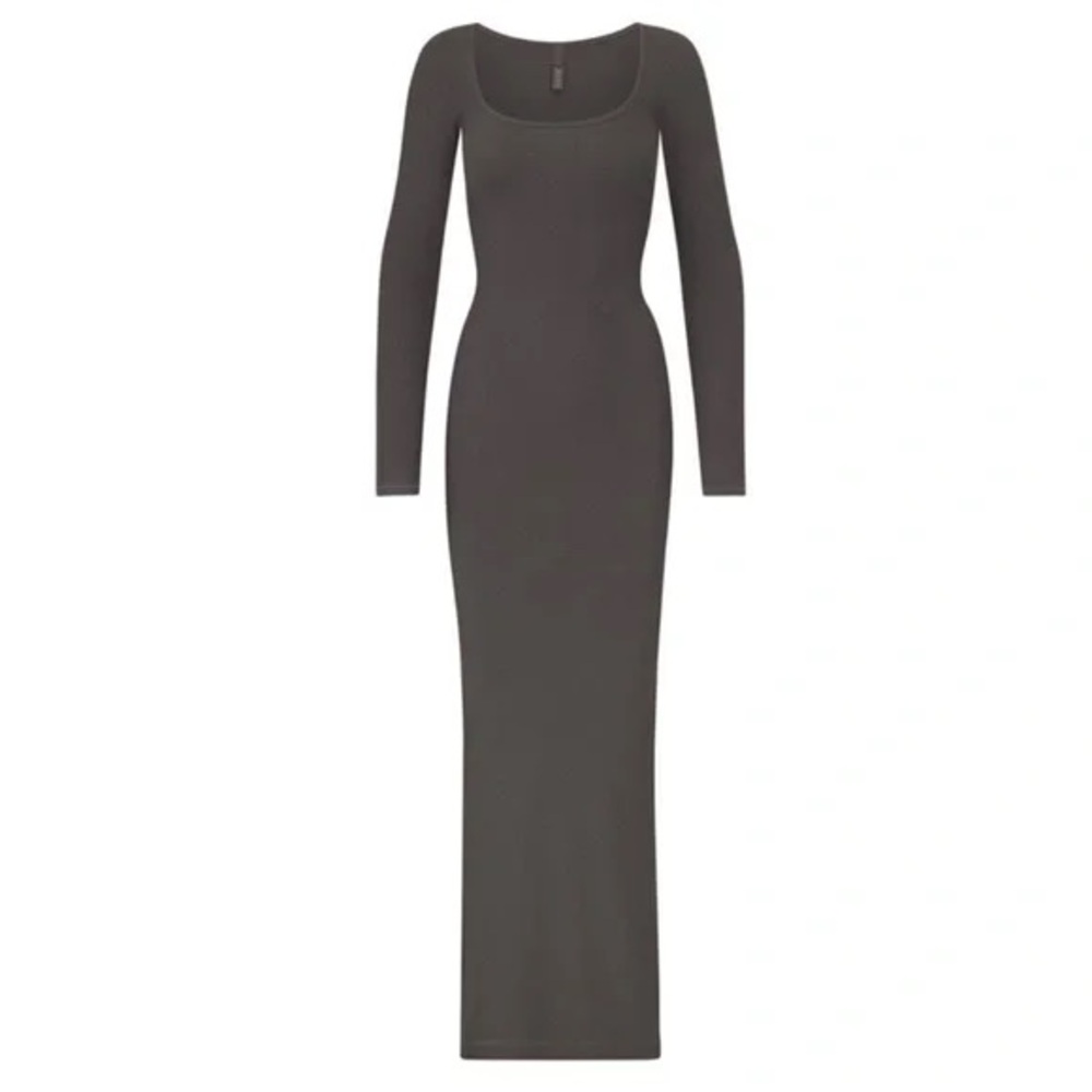 Skims Soft Lounge Dress M Gunmetal